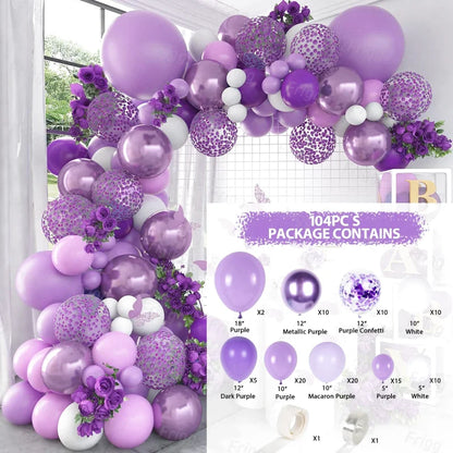 Purple Balloon Garland - Balloon Garland