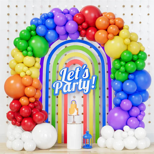 Rainbow Balloon Garland