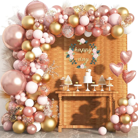 Rose Gold Balloon Garland